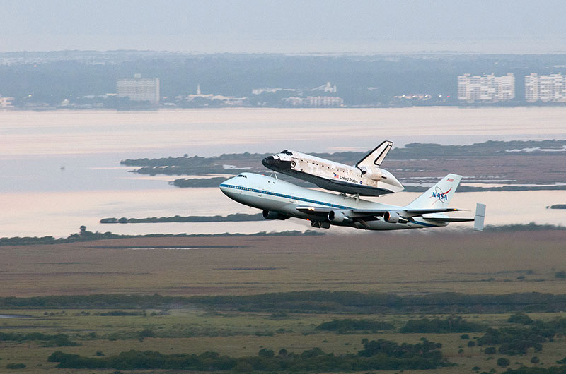 Space shuttle Discovery lands in Washington for Smithsonian display