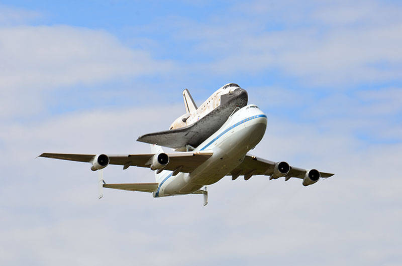 Space shuttle Discovery lands in Washington for Smithsonian display