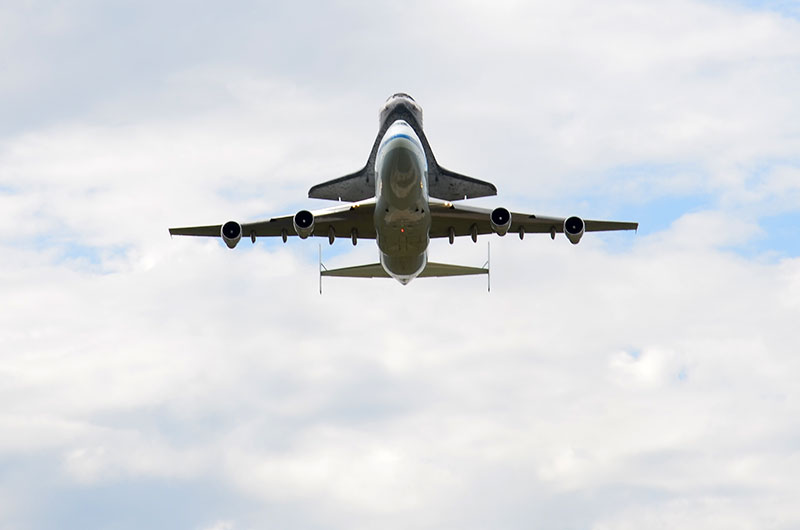 Space shuttle Discovery lands in Washington for Smithsonian display