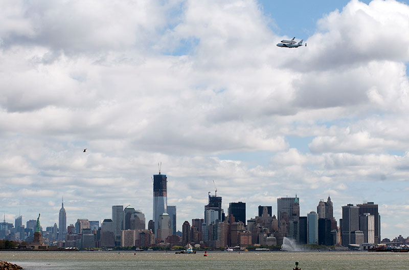 Space shuttle Enterprise lands in New York for museum display