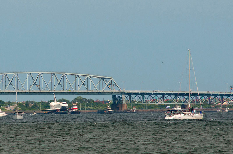 Space shuttle at sea: Enterprise sails for NYC's Intrepid, via New Jersey