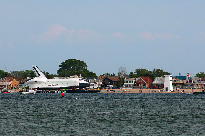 Space shuttle at sea: Enterprise sails for NYC's Intrepid, via New Jersey