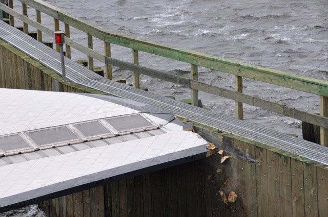 Space shuttle Enterprise damaged at sea, delivery to Intrepid delayed