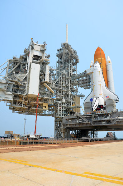 On the pad with NASA's last space shuttle to launch