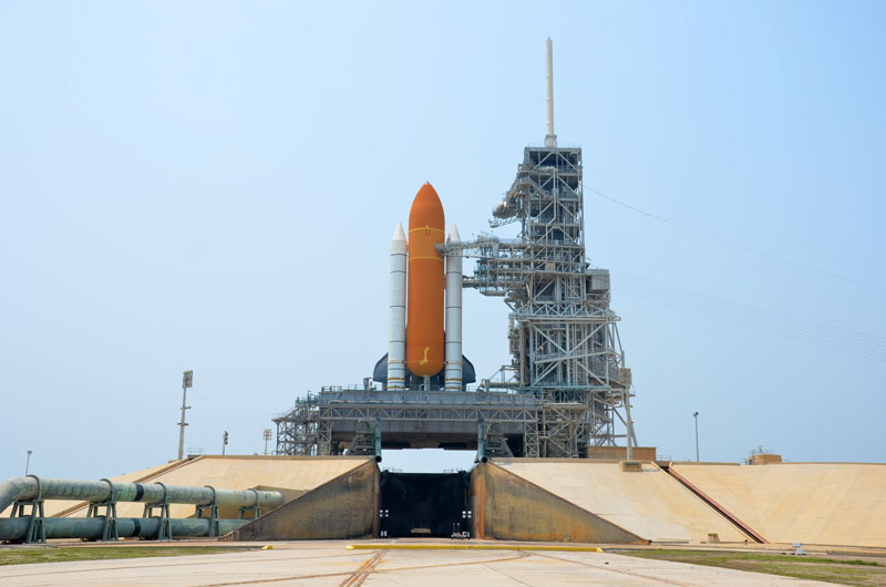 On the pad with NASA's last space shuttle to launch