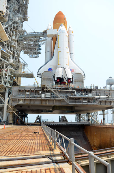 On the pad with NASA's last space shuttle to launch