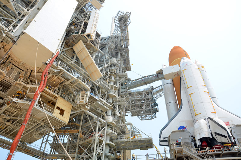 On the pad with NASA's last space shuttle to launch