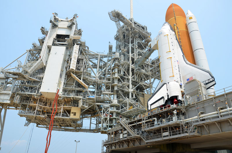 On the pad with NASA's last space shuttle to launch