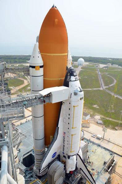 On the pad with NASA's last space shuttle to launch