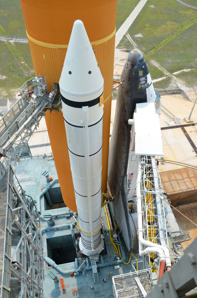 On the pad with NASA's last space shuttle to launch