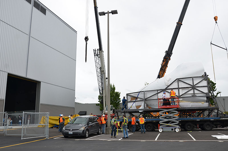 NASA space shuttle trainer lands at Seattle's Museum of Flight