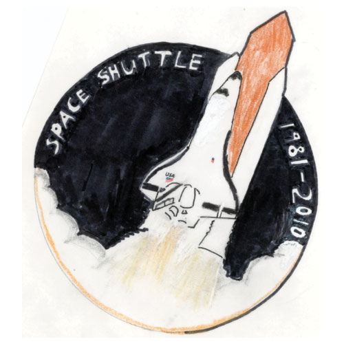 Space Shuttle Commemorative Patch Entry