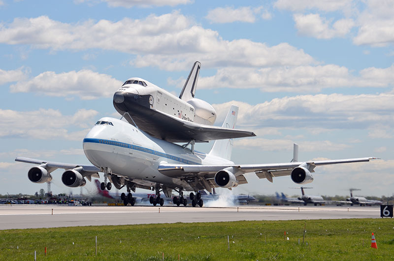 Space shuttle Enterprise lands in New York for museum display